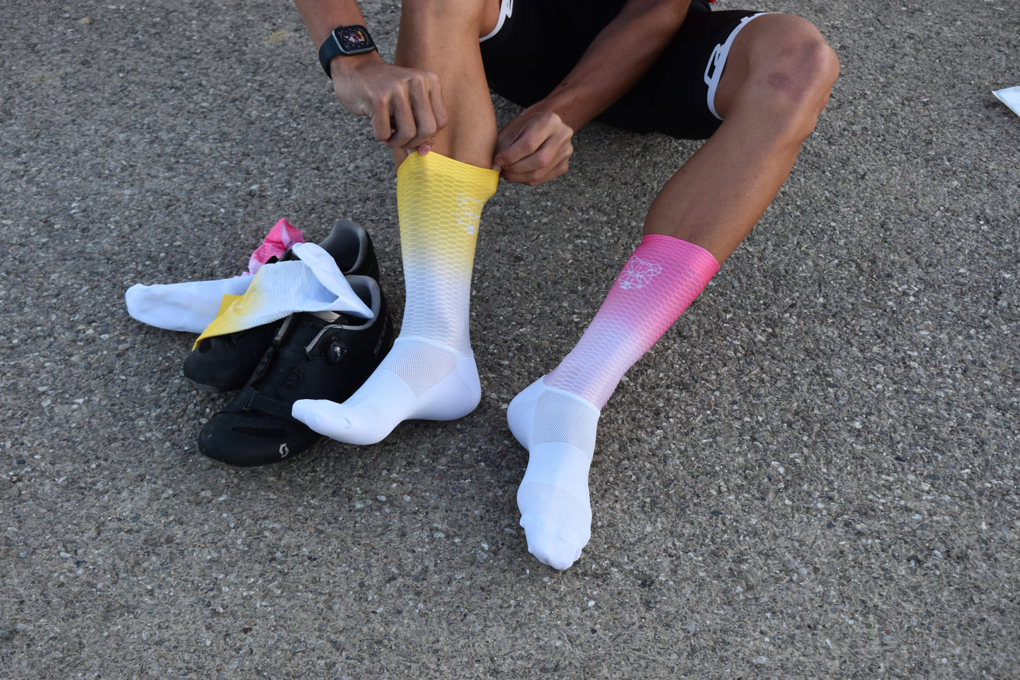 Chaussettes aéro colorées