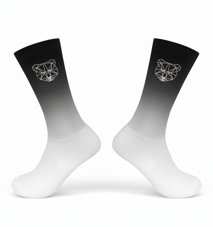 Chaussettes aéro noires et blanches