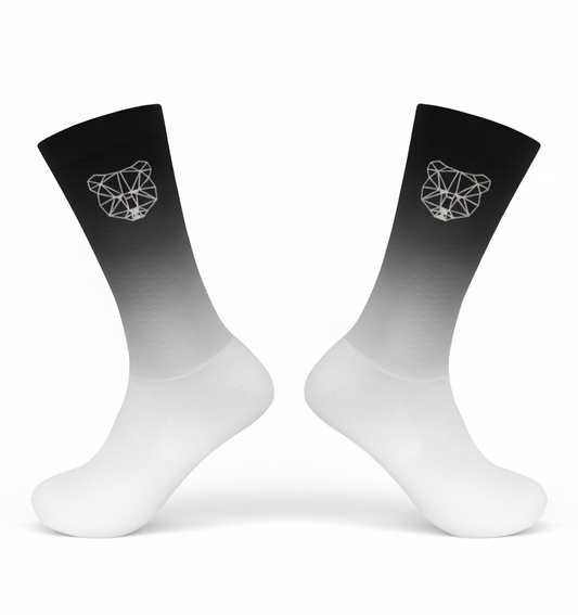 Chaussettes aéro noires et blanches